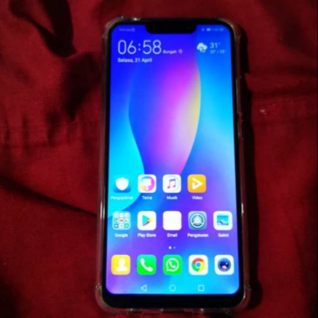 Handphone hp android Huawei Nova 3i ram internal 4 128 gb INE-LX2 black hitam
Pernah ganti lcd