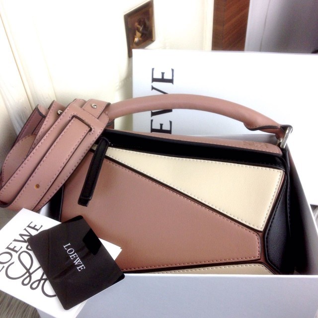 LOEWE Puzzle Colorblock Small Leather Shoulder WITH BOX 1860