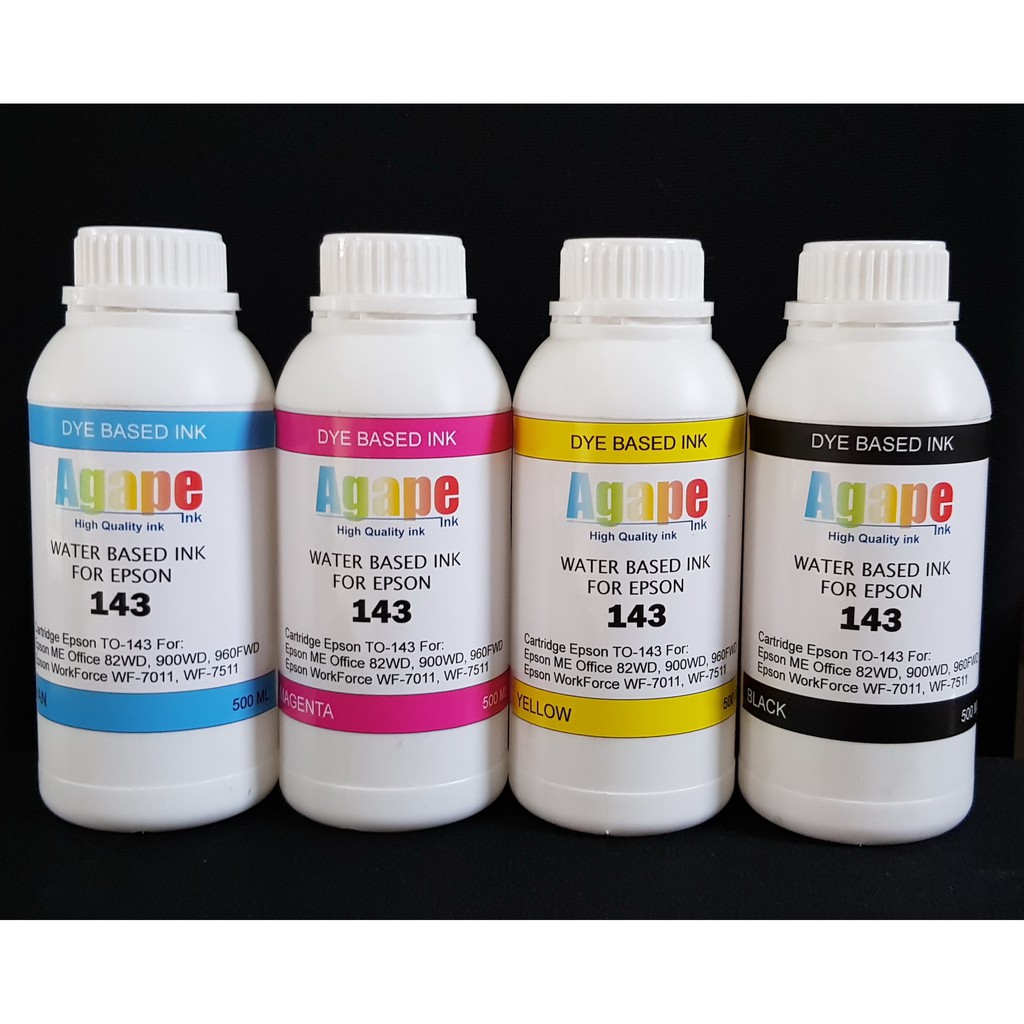 TINTA WF-3011, WF-3521, WF-7011, WF-7511, WF-7521 T143 TINTA COMPATIBLE 250ML MADE IN KOREA
