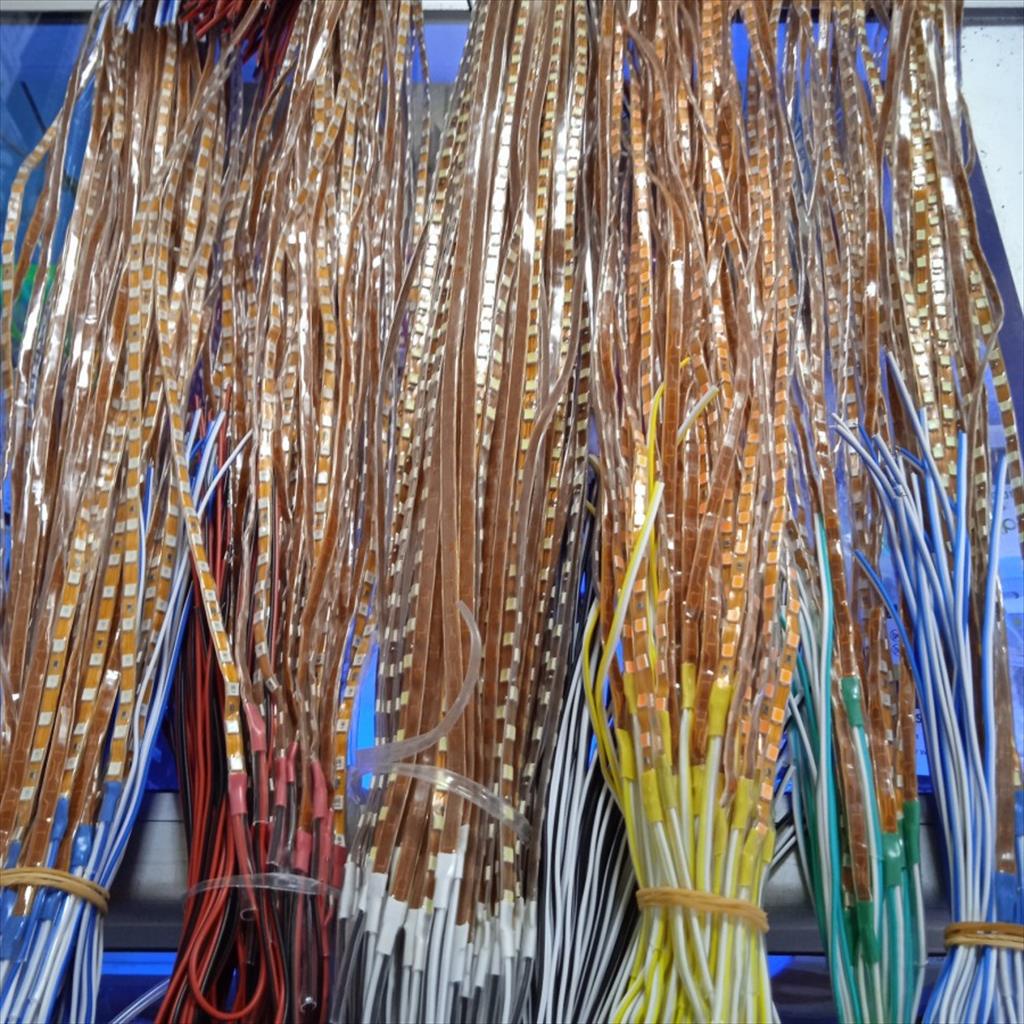 Lampu Led Strip Alis Cumi 45cm Led Cacing Plat Nomor Putih Biru Merah