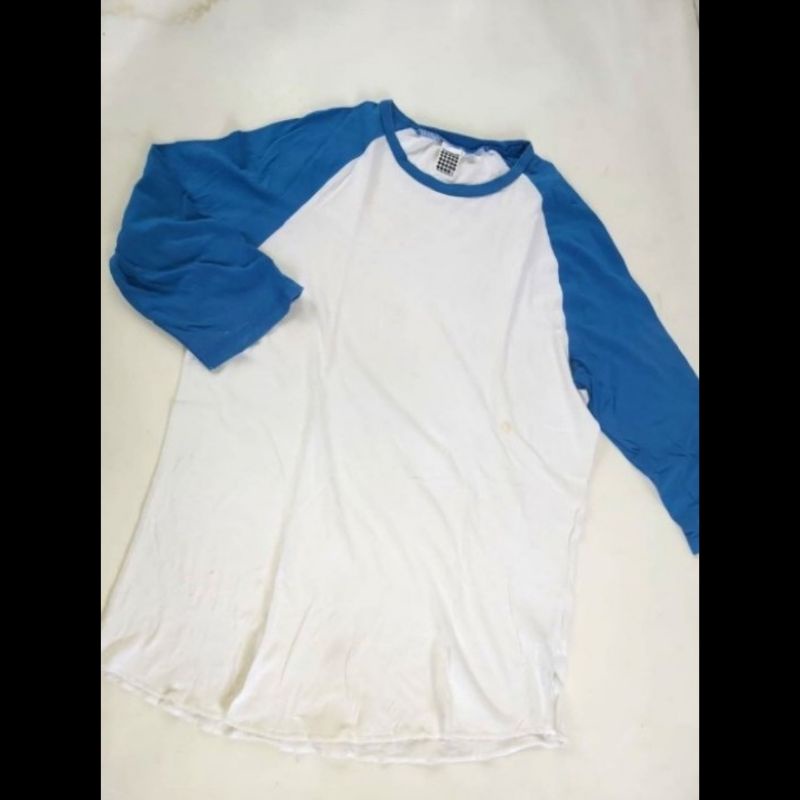 kaos raglan pria merk topman size s