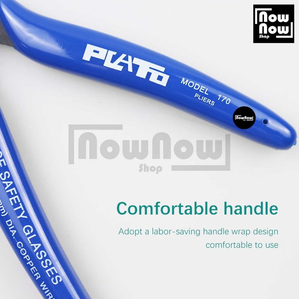 TANG PEMOTONG KAWAT PLATO 170 PLIERS 5&quot; WIRE CUTTER COIL KABEL GUNTING POTONG KAWAT NIPPERS