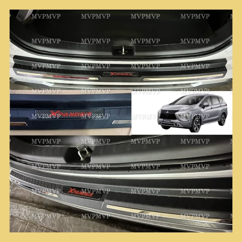 Sillplate Belakang Xpander 2021 2022 Platinum Hitam List Carbon Chrome