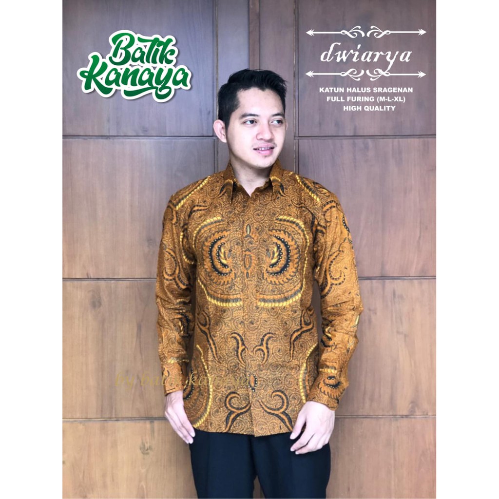 Banting Harga Dwiarya Batik Solo Kemeja Batik Pria Lengan Panjang Seragam Batik Modern Ori By Kanaya wnQp18SkWOY7V