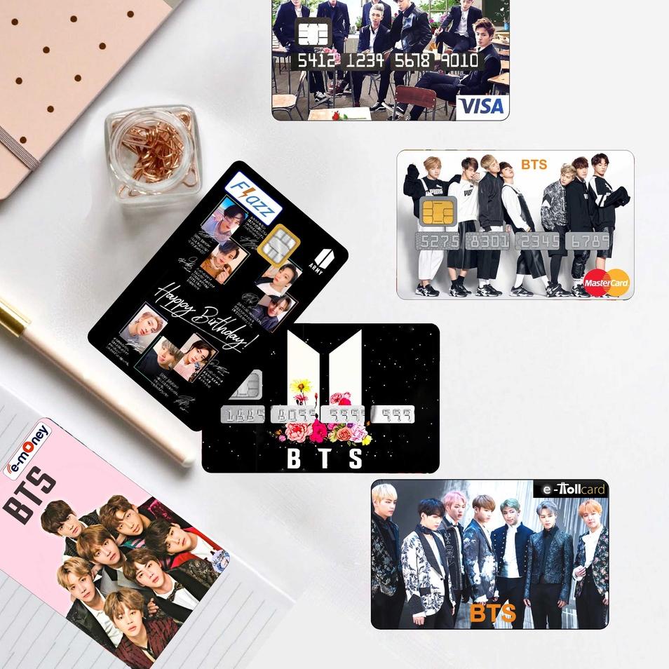 

60 Stiker Skin Kartu atm Card Bts Kpop ➽ ➽