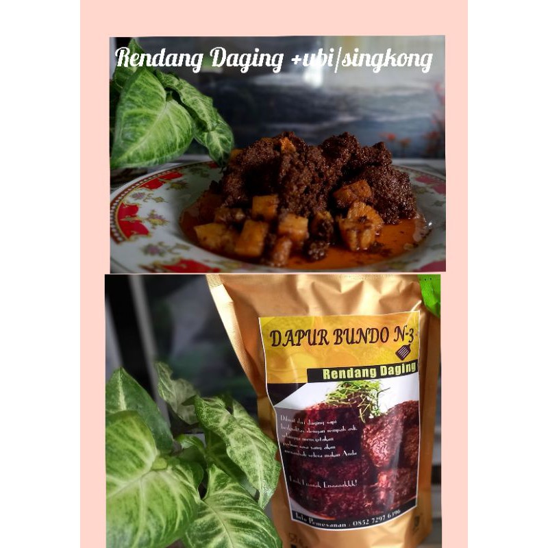 

Rendang Daging + Ubi