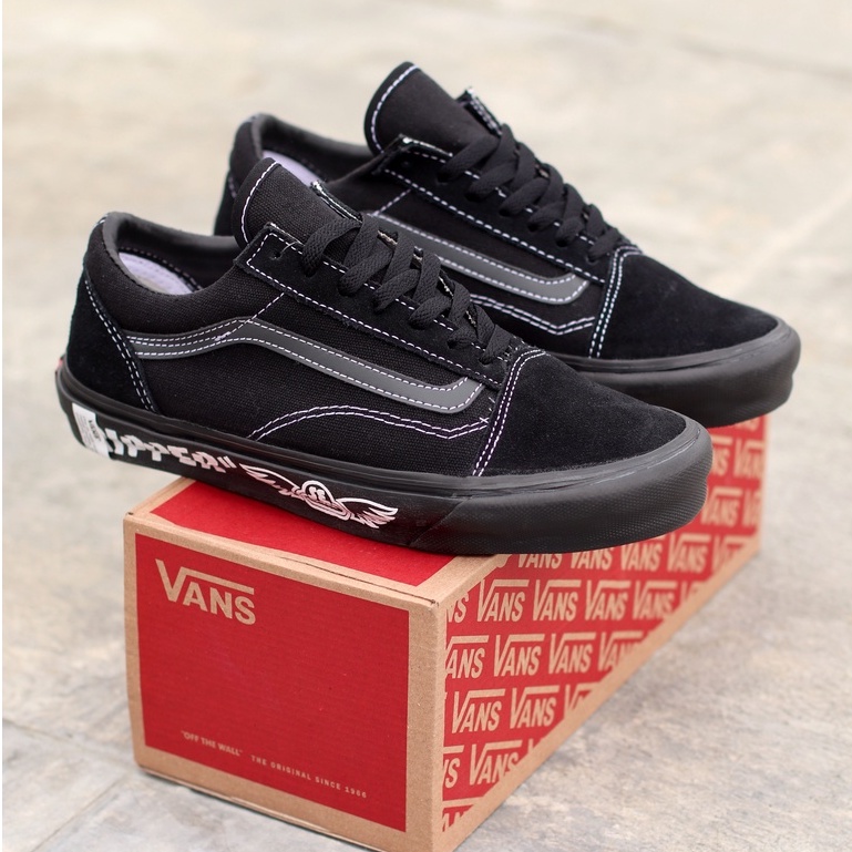 SEPATU OLD SKOOL RIPPER ALL BLACK