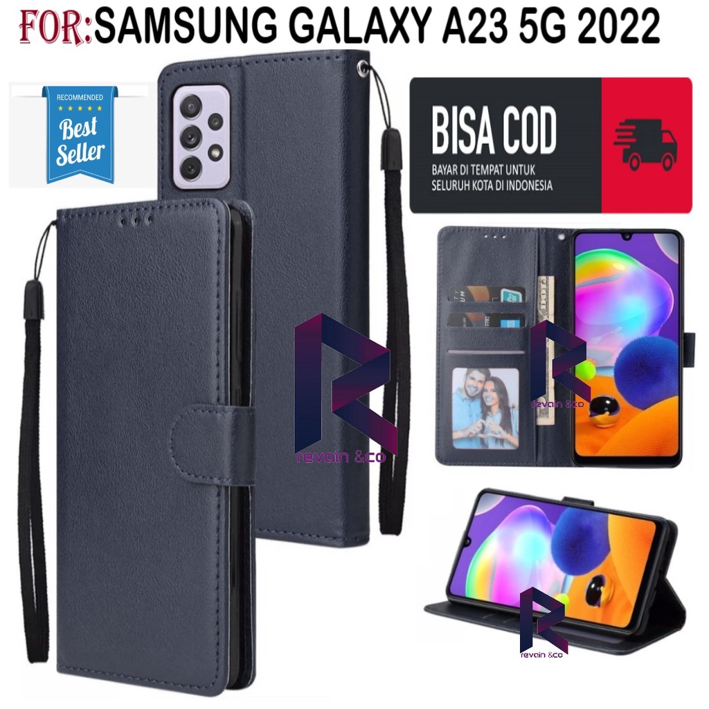 NEW SAMSUNG GALAXY A23 5G 2022 CASE FLIP WALLET LEATHER KULIT PREMIUM SARUNG BUKA TUTUP FLIP CASE SAMSUNG A23 5G