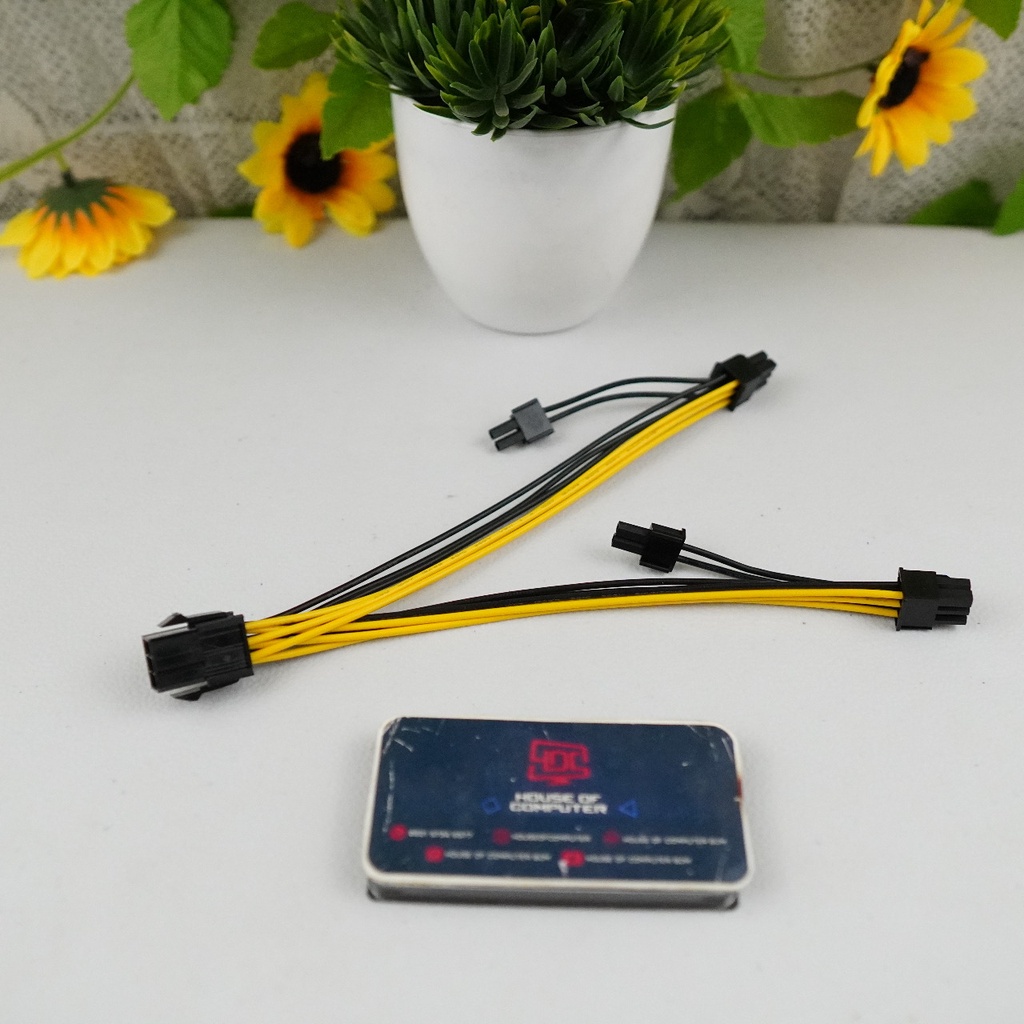 Kabel Power VGA 6 pin female to 8 pin dan 6 pin + 2 pin PCIE PCI-E