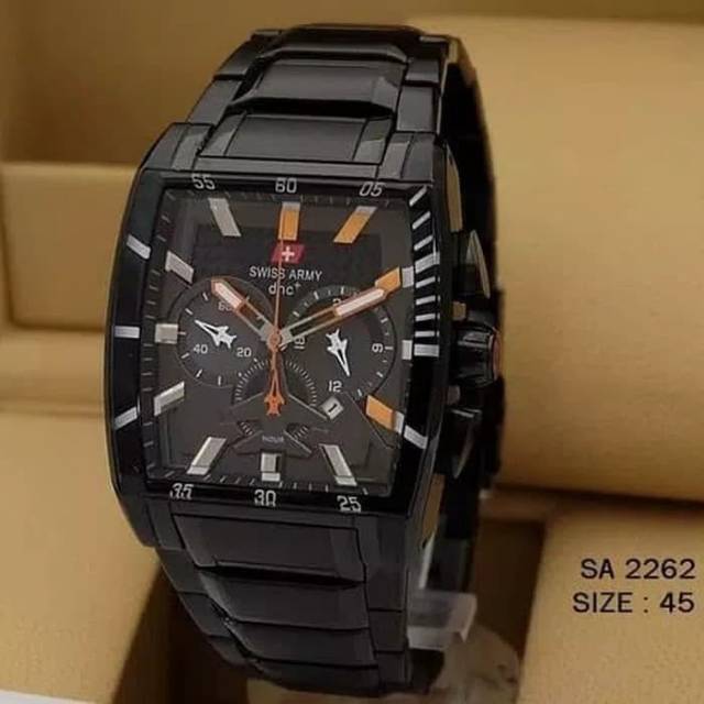 Jam Pria Swiss Army 2262 Fullblack Original