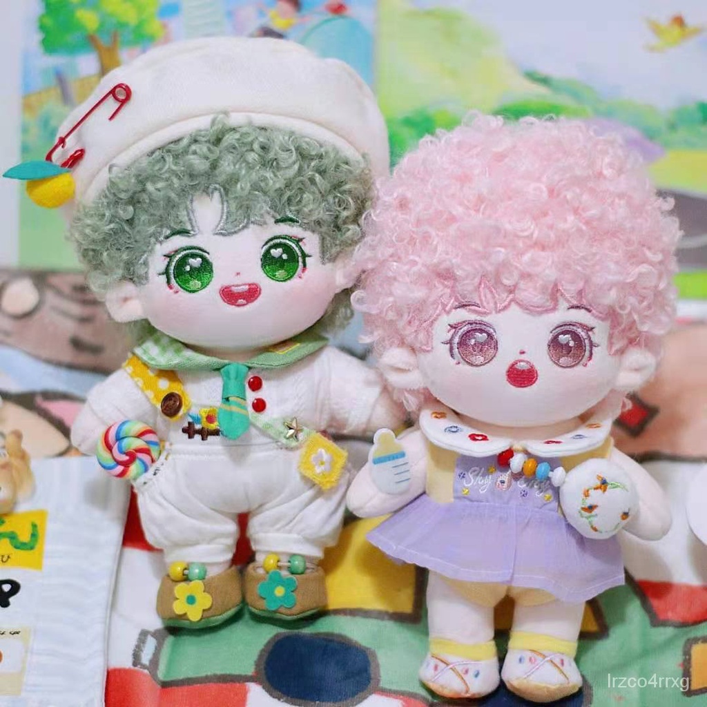 Limit The Untamed Wang Yibo Star Idol Curls 20cm Plush Doll Toy Clothes No attributes 20cm Cute Love