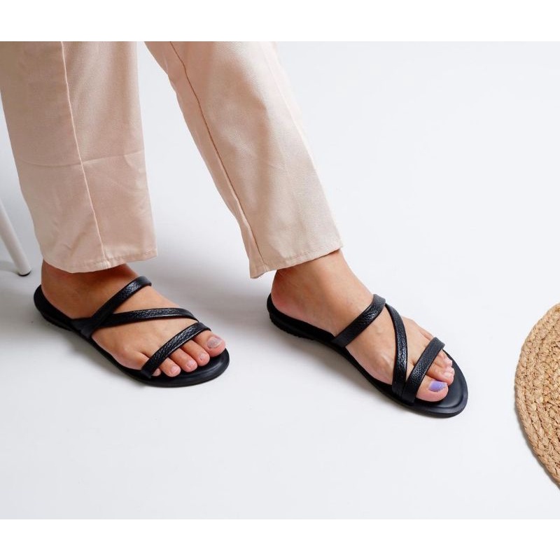 Sandal kulit wanita garut asli sukaregang