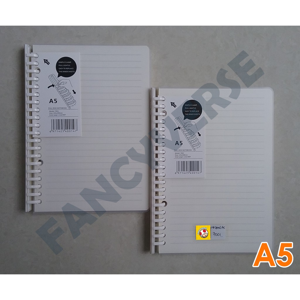 

Notebook Spiral A5 Transparan 7001 / Agenda Diary Notes Buku Catatan