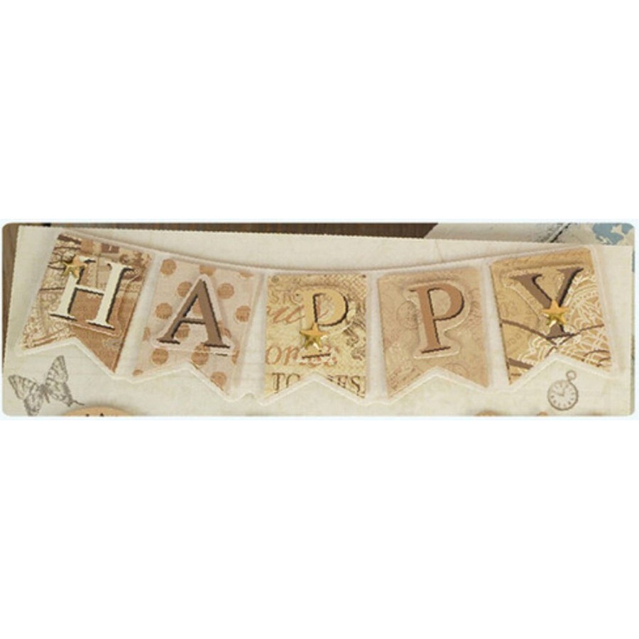 Scrapbook 3D Sticker - Happy Banner