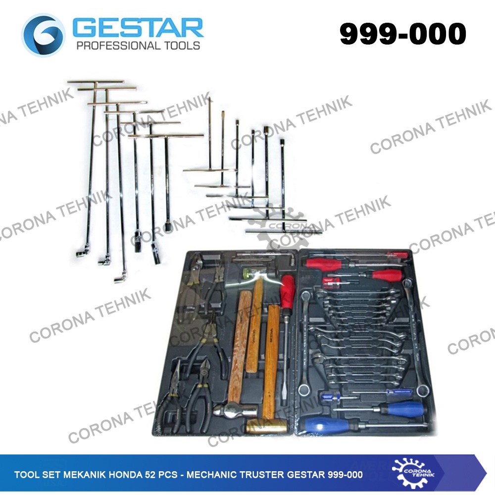 Mechanic Truster Gestar 999-000 Tool - Tool Set Mekanik Honda 52 Pcs