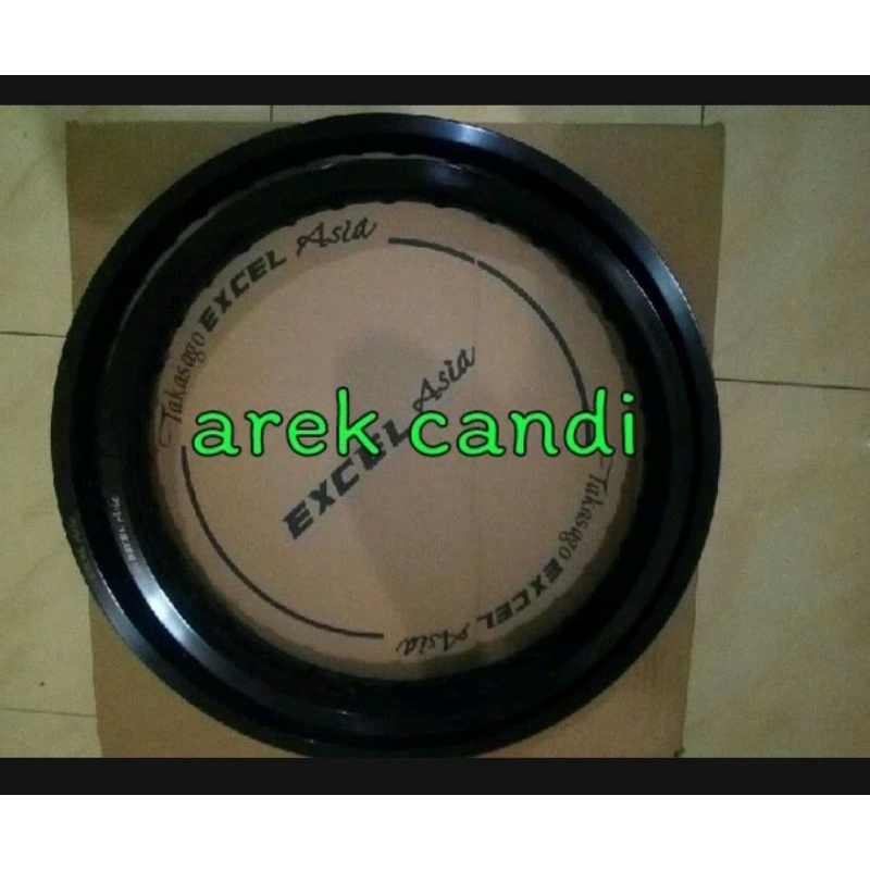 velg set depan belakang takasago excel Asia black orisinil ori