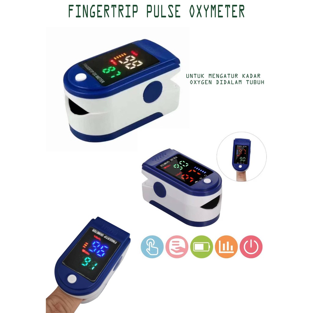 Oximeter Digital LK 87 Alat Pengukur Oksigen Tubuh Denut Nadi dan Detak Jantung