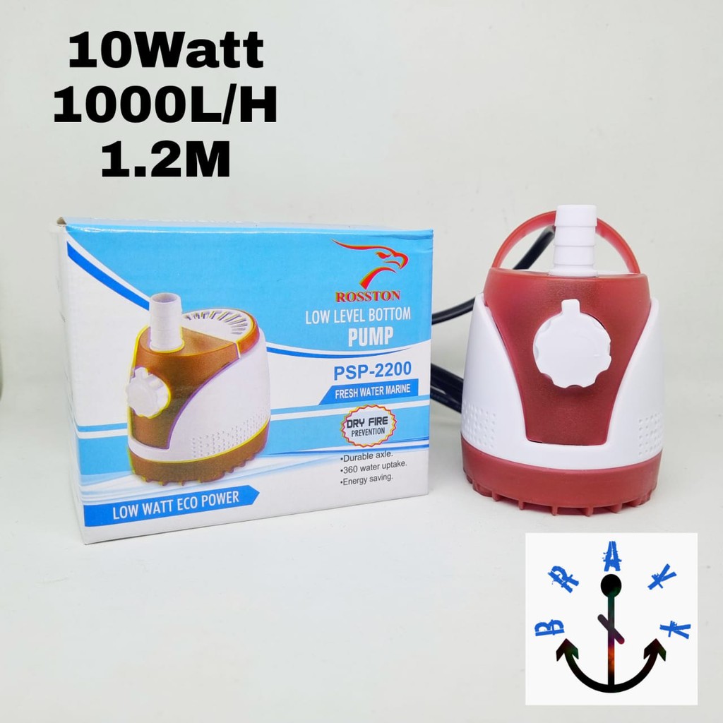 pompa air aquarium ikan hias hemat listrik Rosston PSP 2200