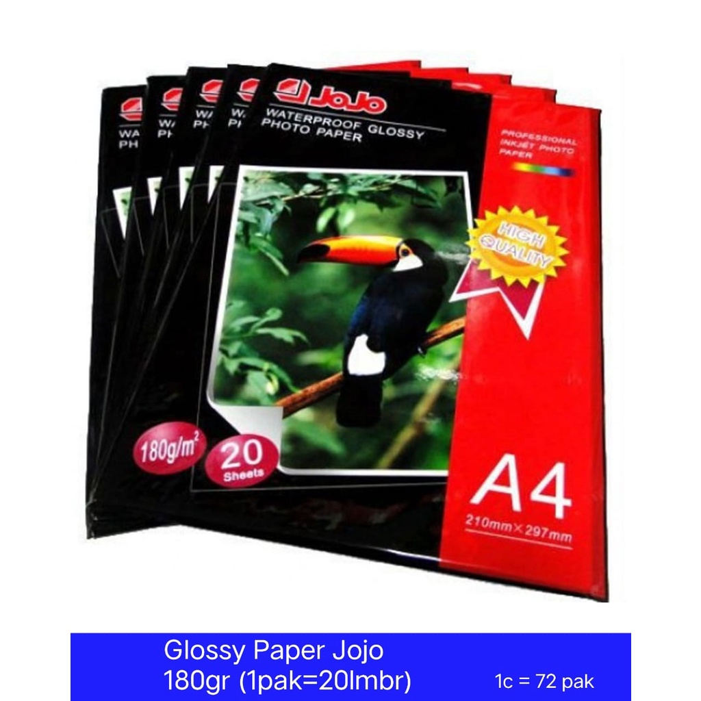 

Glossy Paper DAVIS JOJO 180gr A4