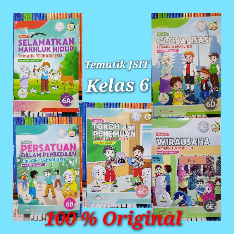 Tematik JSIT Untuk SDIT Kelas 6:6A.6B.6C.6D.6E.6F.6H.6I Sesuai Kurikulum 2013