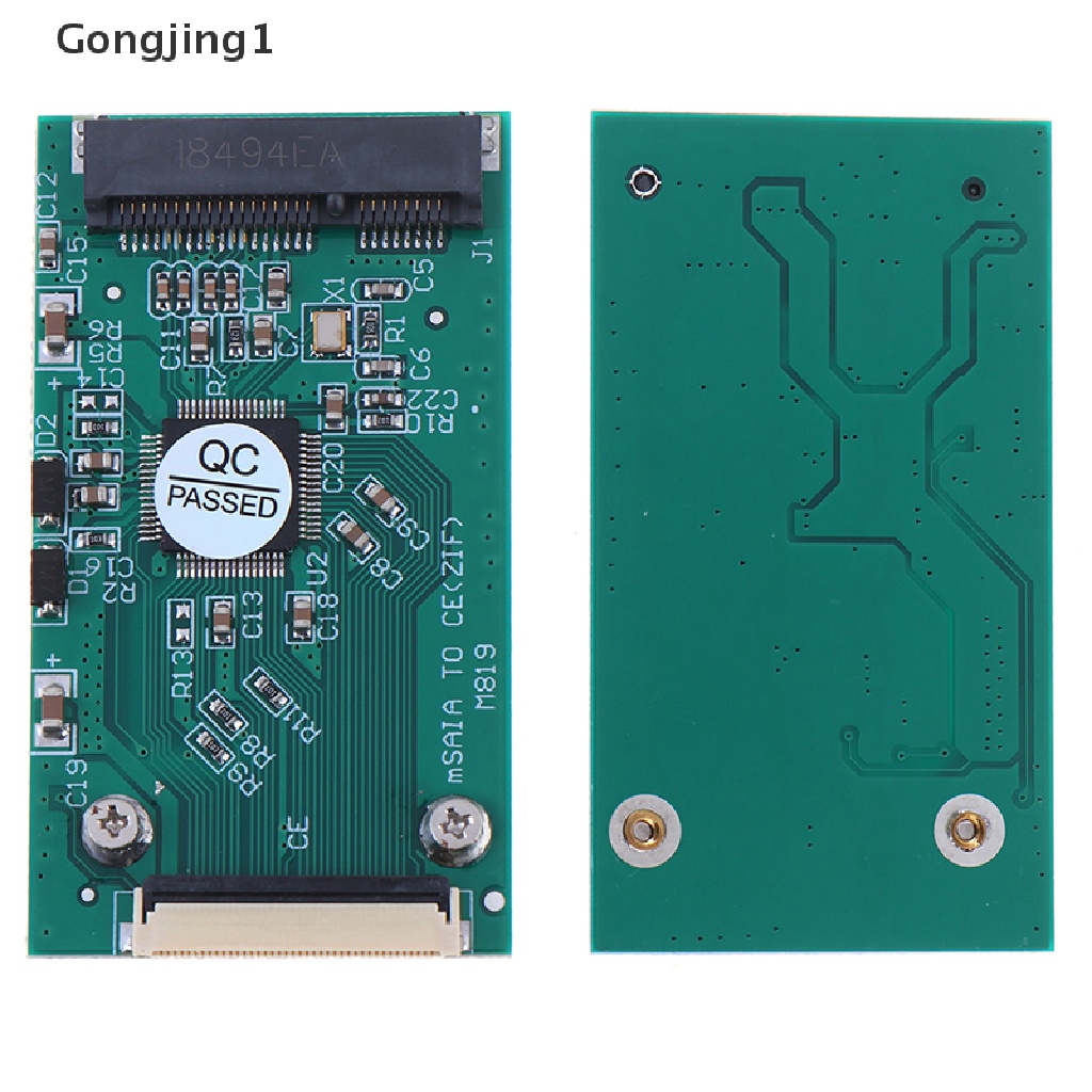 Gongjing1 Kabel Adapter Converter Mini mSATA PCI-E SSD to 40Pin ZIF Card CE Panjang 1.8 &quot;