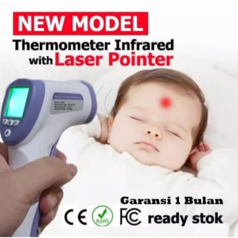 Thermometer Gun Infrared Laser Pengukur Suhu Tubuh Termometer