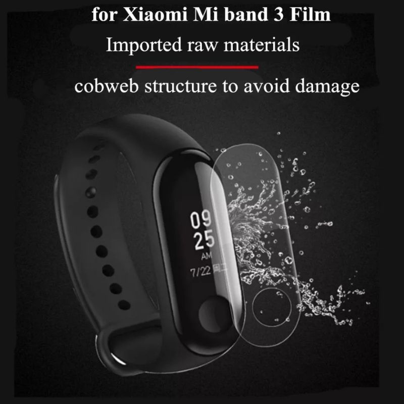 ANTI GORES XIAOMI MI BAND 3 BAND3 SCREEN GUARD HD FILM BAND 3 MIJOBS PELINDUNG LAYAR MIBAND3