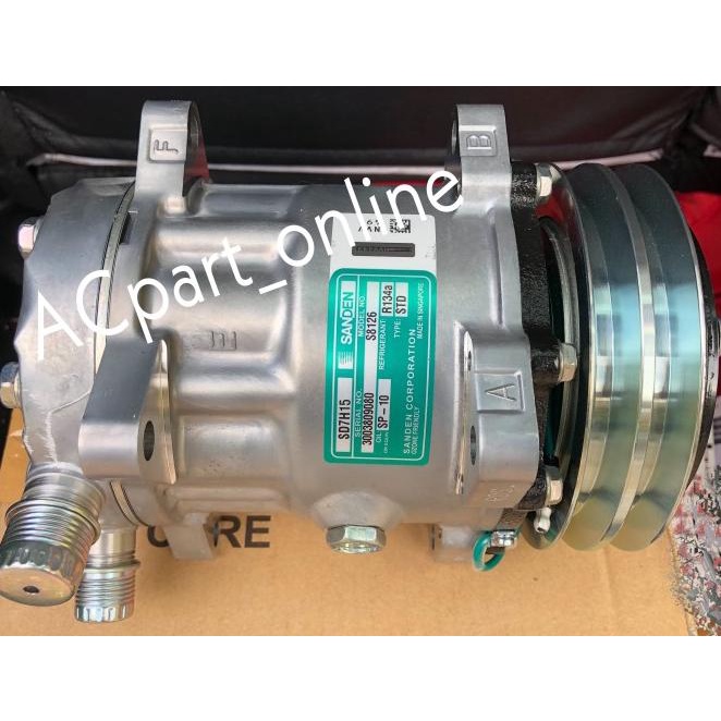 Compressor Kompresor Ac Mobil Sanden Ori Sd708-Sd7H15 -24Volt