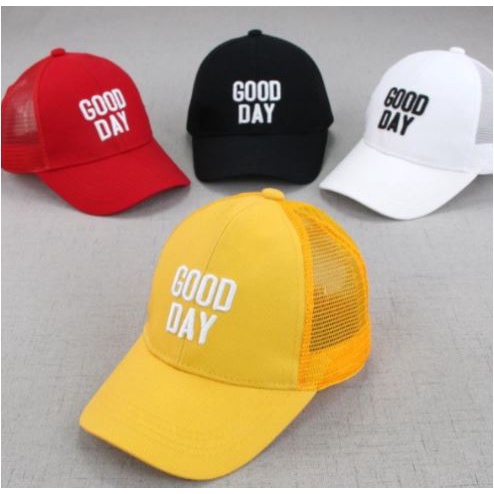 Hz TOPI FASHION ANAK UNISEX / TOPI CASUAL CAP HAT / TOPI BASEBALL JARING GOOD DAY