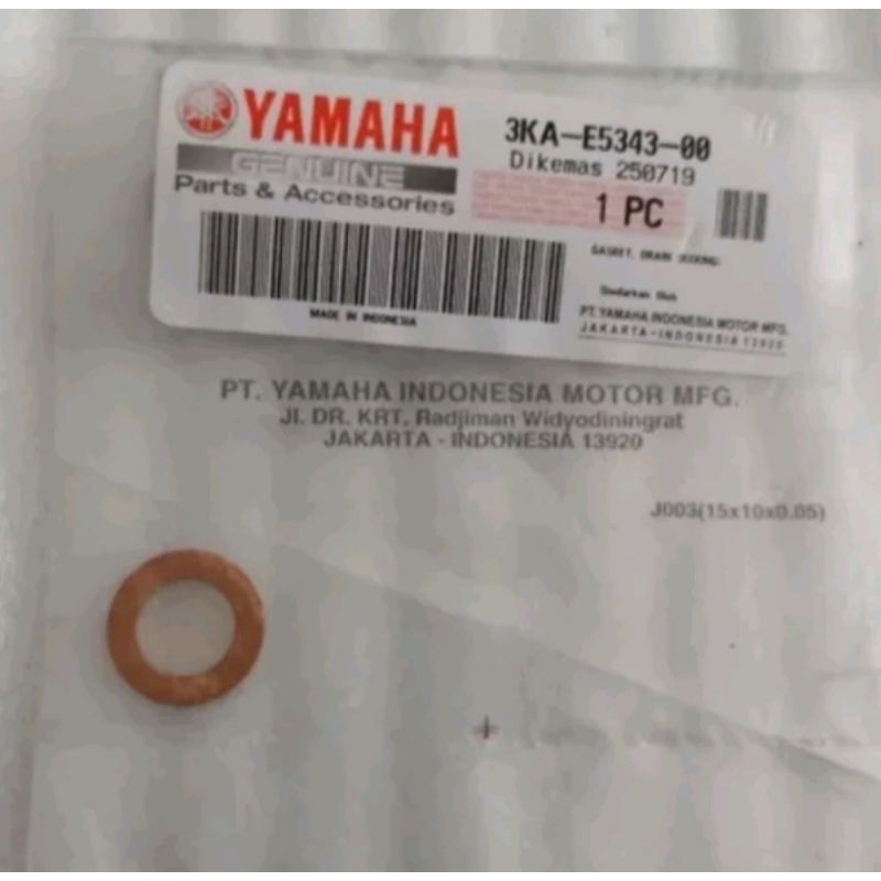 Ring Paking Gasket Baut Pembuangan Oli Mesin RXK RX King F1zr Fizr