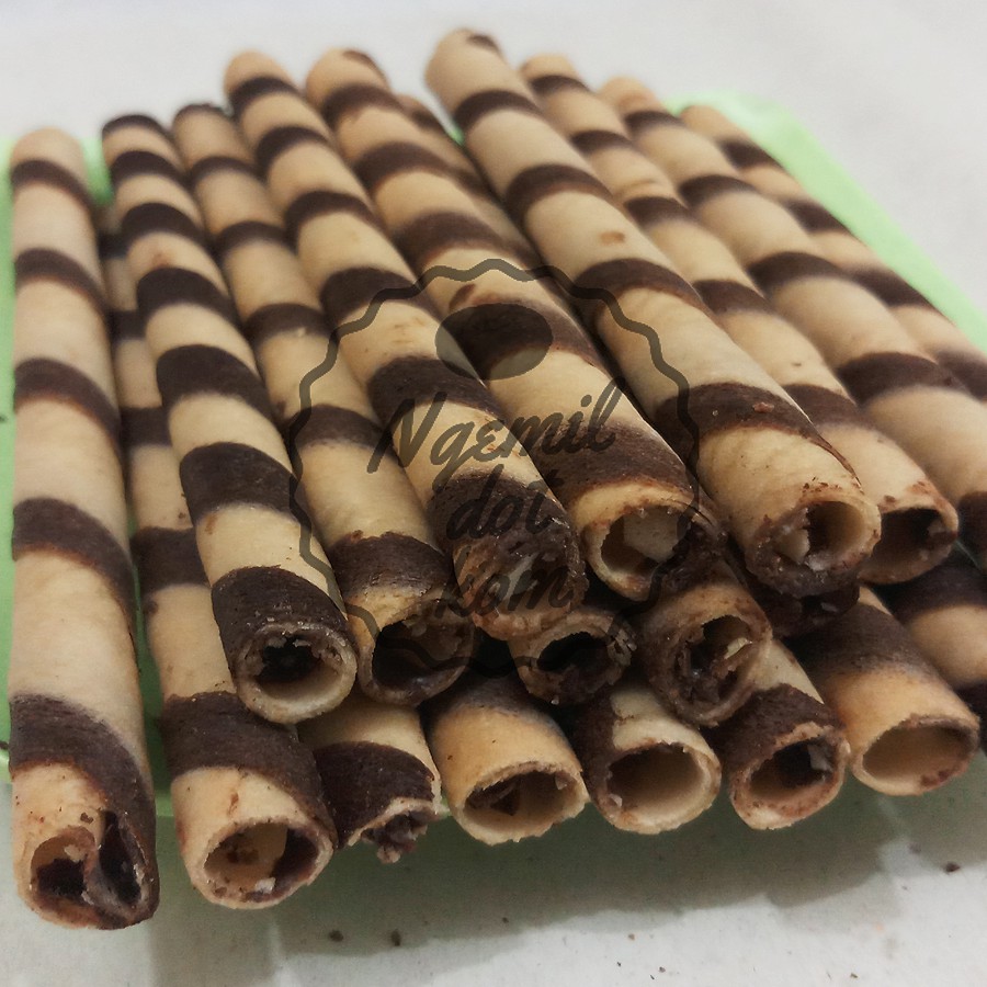 WAFER ROLL COKLAT 250gr / ROLL COKELAT PANJANG / WAFER ROLL KILOAN