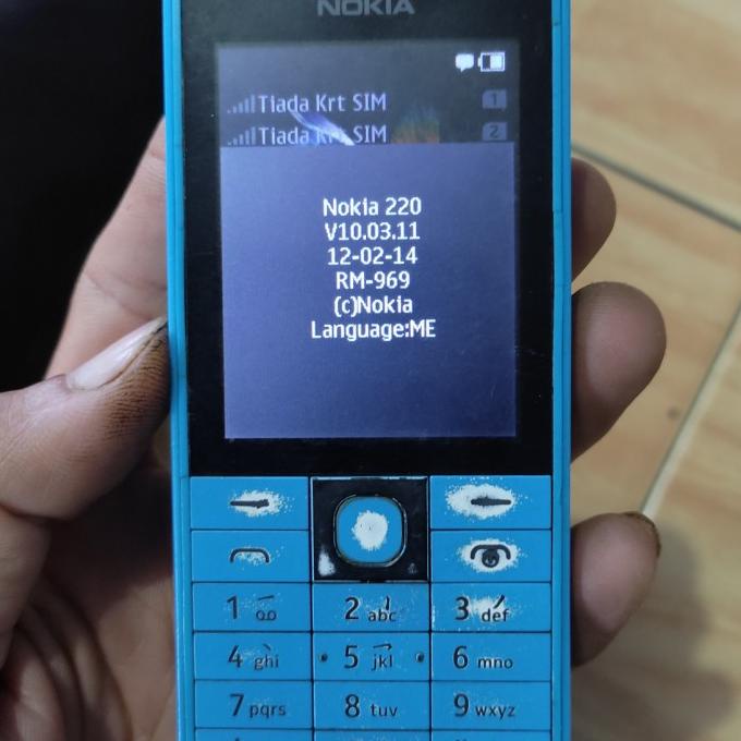 Terbaru Nokia Asha 220 Dual Sim Normal Siap Pakai Original Hitam