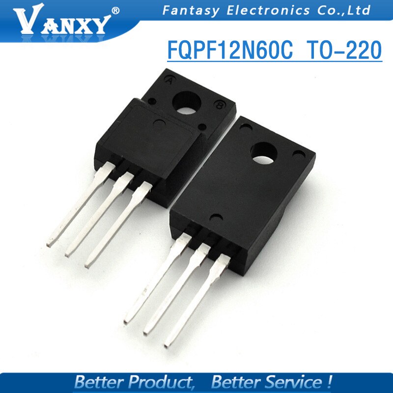(Ready Stock) 10PCS FQPF12N60C TO-220F 12N60C 12N60 TO220 FQPF12N60 TO-220 transistor MOS FET Baru
