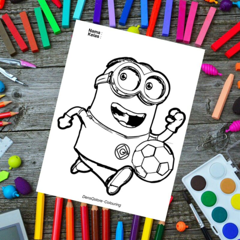 

Kertas Mewarnai Anak Tema Minions (10 Gambar) - Kertas BC 160 Gsm