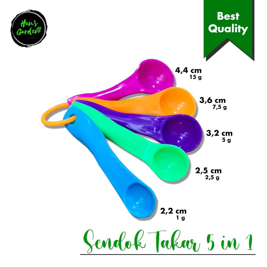 Sendok takar 5 in 1 meansuring spoon