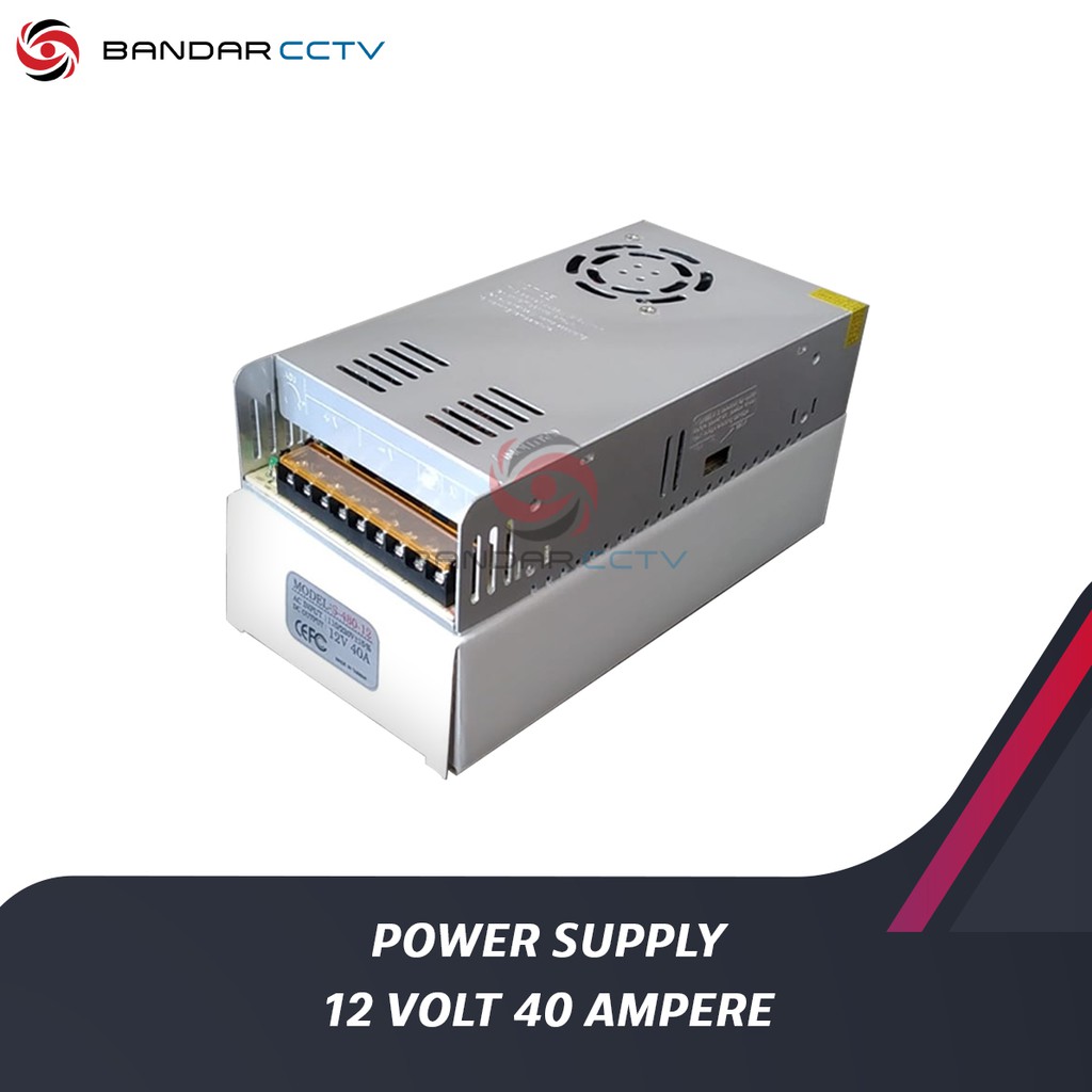 POWER SUPPLY 12 VOLT 40 AMPERE