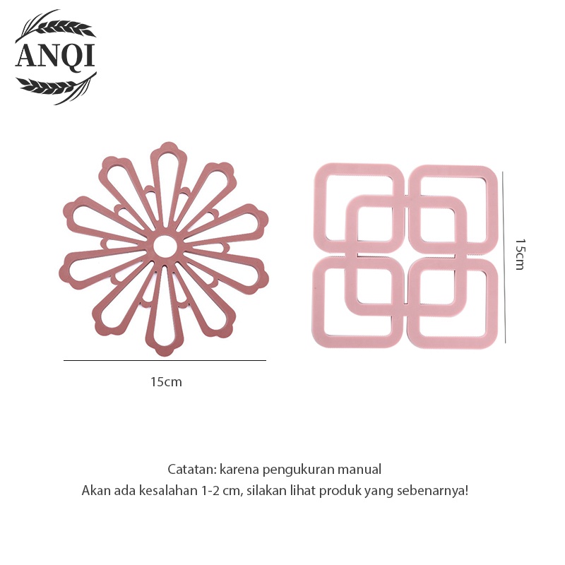 ANQI 1888 Tatakan Panas Murah Anzo Silicon Pad Set/Tahan Panas/Dua Ukuran Anti Lengket