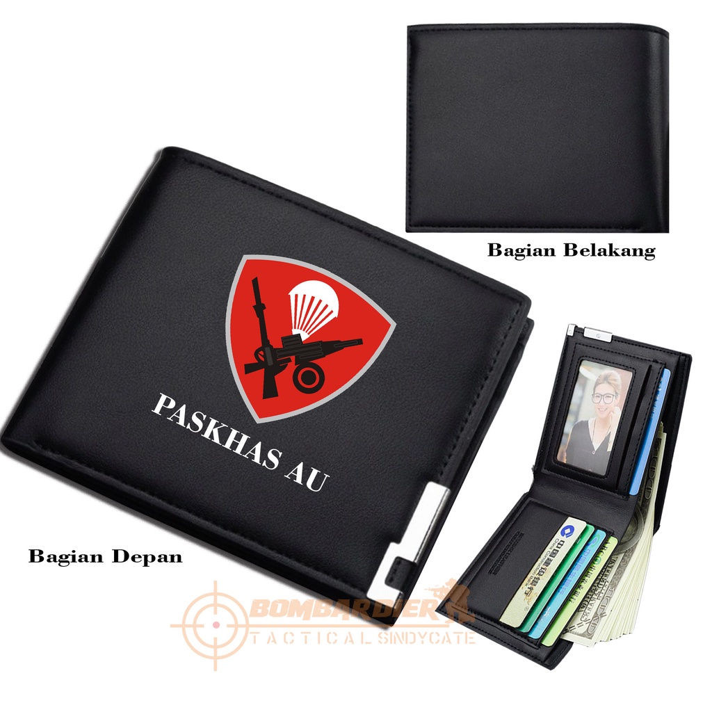 PROMO!!! Dompet Pria Lipat PASKHAS AU Dompet Kulit Men Fashion Letter Wallet