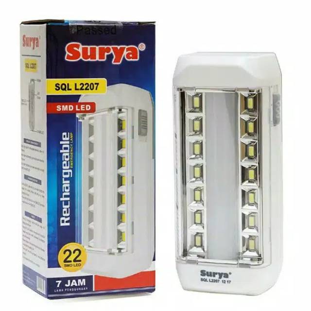 Lampu Darurat Emergency Lamp Surya 22 SMD Super Led SQL2207