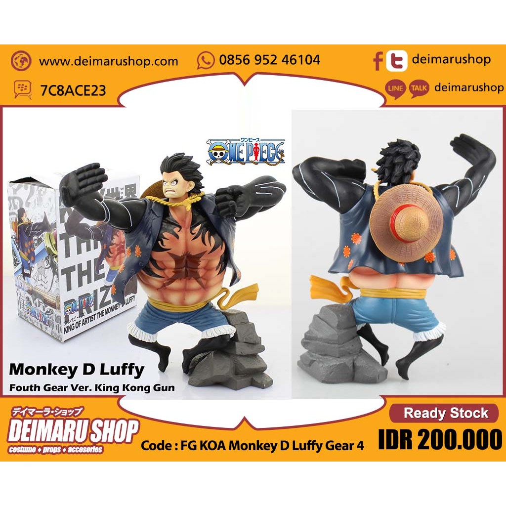 [FG KOA Monkey D Luffy Gear 4] Figure Anime One Piece King of Artist