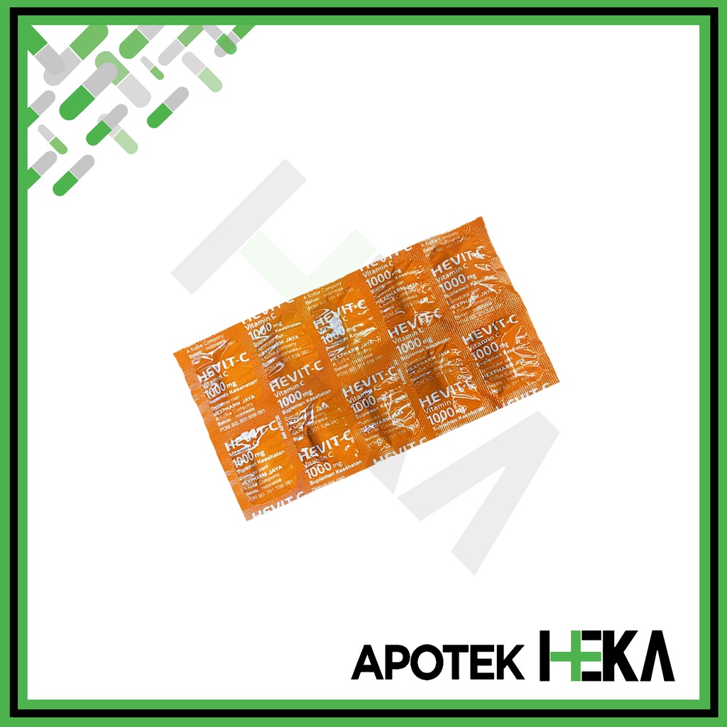 Hevit-C 1000 mg Strip isi 10 Tablet - Vitamin C (SEMARANG)