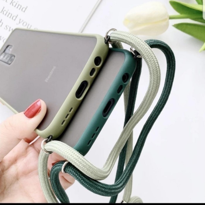 Samsung A21 / A31 / A51 / A71 / A11 / A01 Soft Case Tali Gantung Hp Selempang Lanyard Aero-2