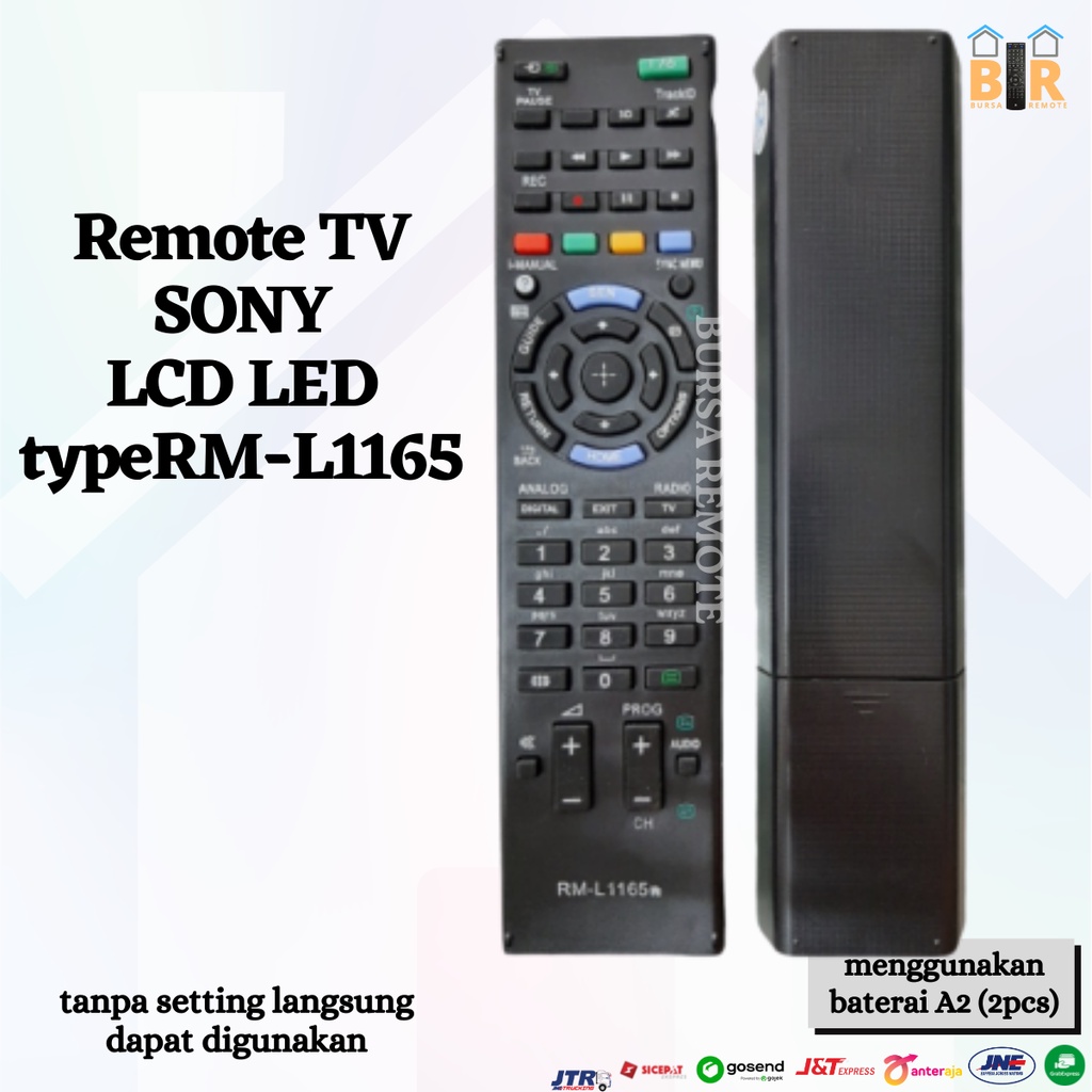 Remot / Remote SMART TV SONY Bravia LCD LED type 1165 tanpa setting