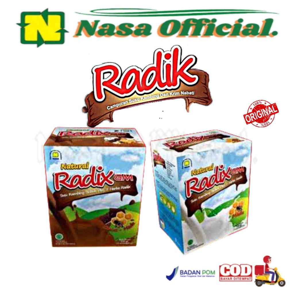 

SUSU RADIK NASA / SUSU KAMBING BUBUK PLUS KRIM NABATI RADIX