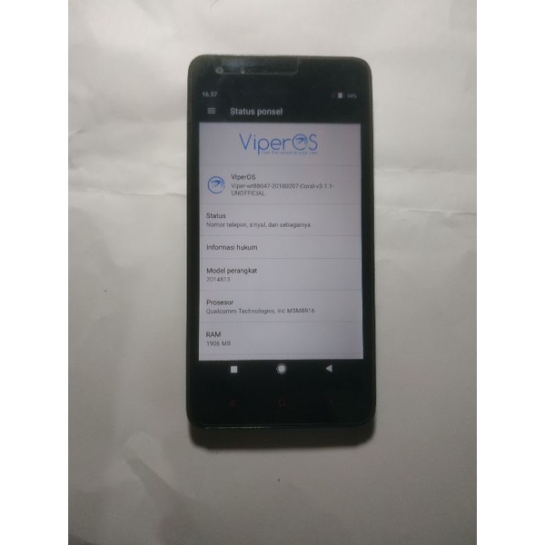 Mesin Redmi 2 Prime 2/16 Minus