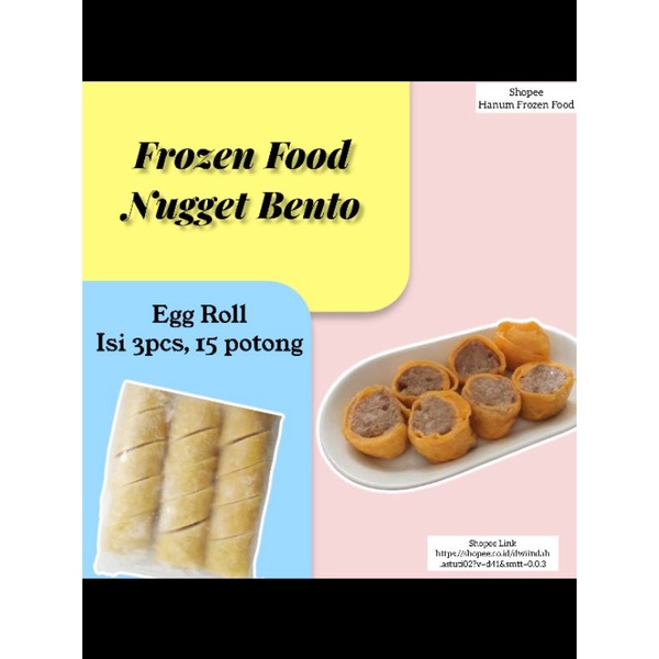 Egg Roll Frozen Food Nugget Bento
