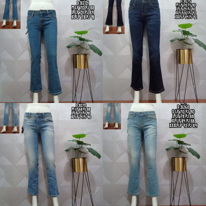 CELANA WANITA REGULAR / CELANA JEANS DUST ORIGINAL