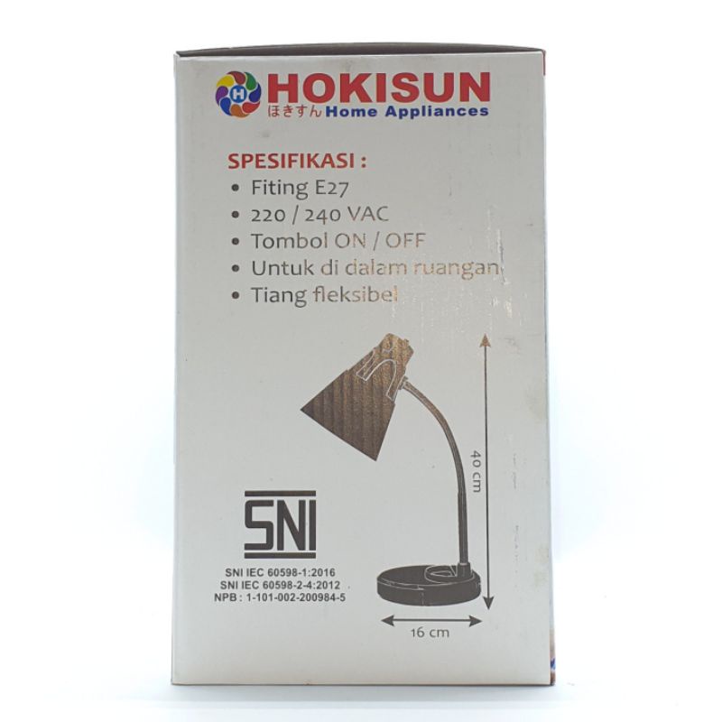 HKS-316 Hokisun Lampu Meja Belajar Baca &quot;Tanpa Led&quot; ATAU &quot;Dengan Led&quot;