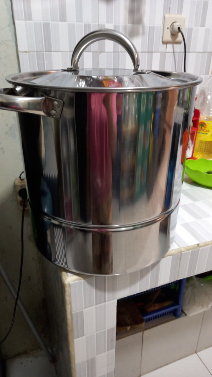 Supra Stok Pot 30qt + Steamer / Panci Kukus Supra Dengan Tatakan Kukus