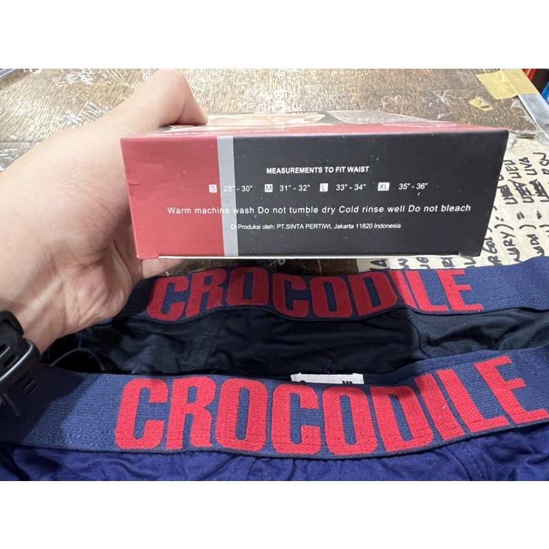 (2pcs) celana dalam pria crocodile merah original